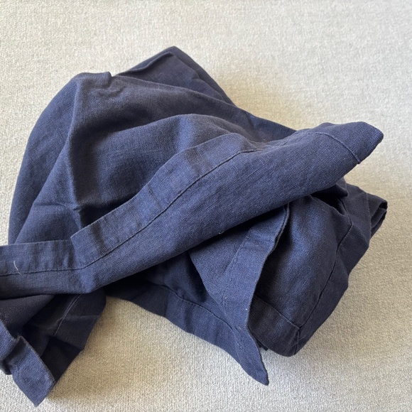 NWOT Linen/Cotton Denim Indigo Blue Napkins Set of 8 - Picture 2 of 3